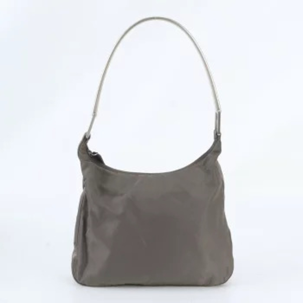 Prada Tessuto Hobo Shoulder Bag Triangle Gray